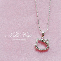 Lovely Kids Kitty Cat Chain Necklace