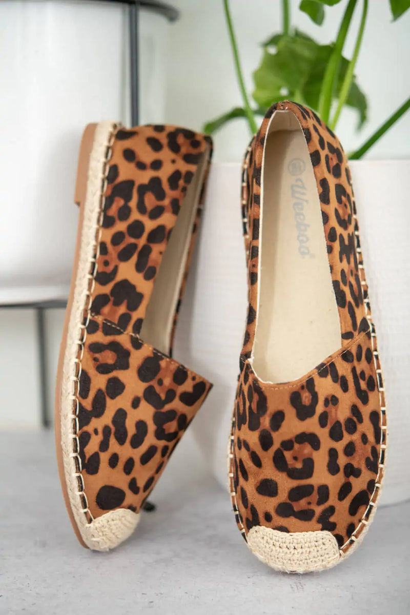 Sexy Leopard Espadrille Shoes
