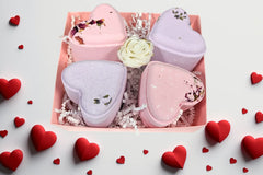 Heart Shaped Shower Steamers Gift Box, Set of 4 Shower Steamers Package